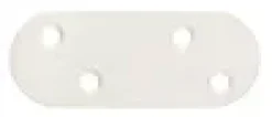 SKJØTEJERN 98X38MM FINSTRUKTUR MED RUSTFRI A4 SKRUER-Pn Beslag New