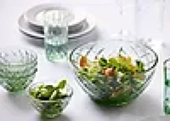 SKÅL SORRENTO 12CM 4STK GRØNN GLASS-Lyngby glas Sale