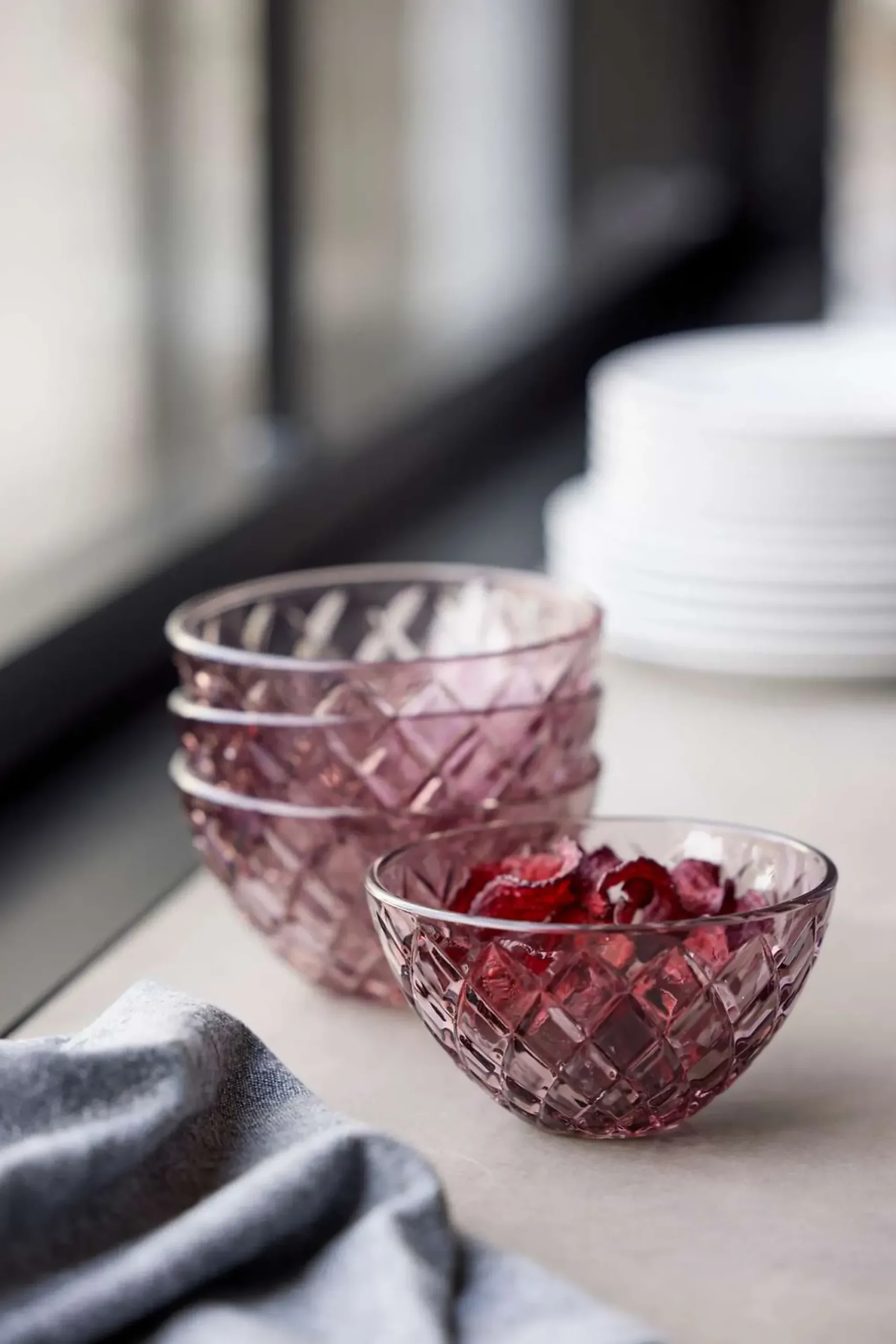 SKÅL SORRENTO 12CM 4STK. GLASS-Lyngby glas