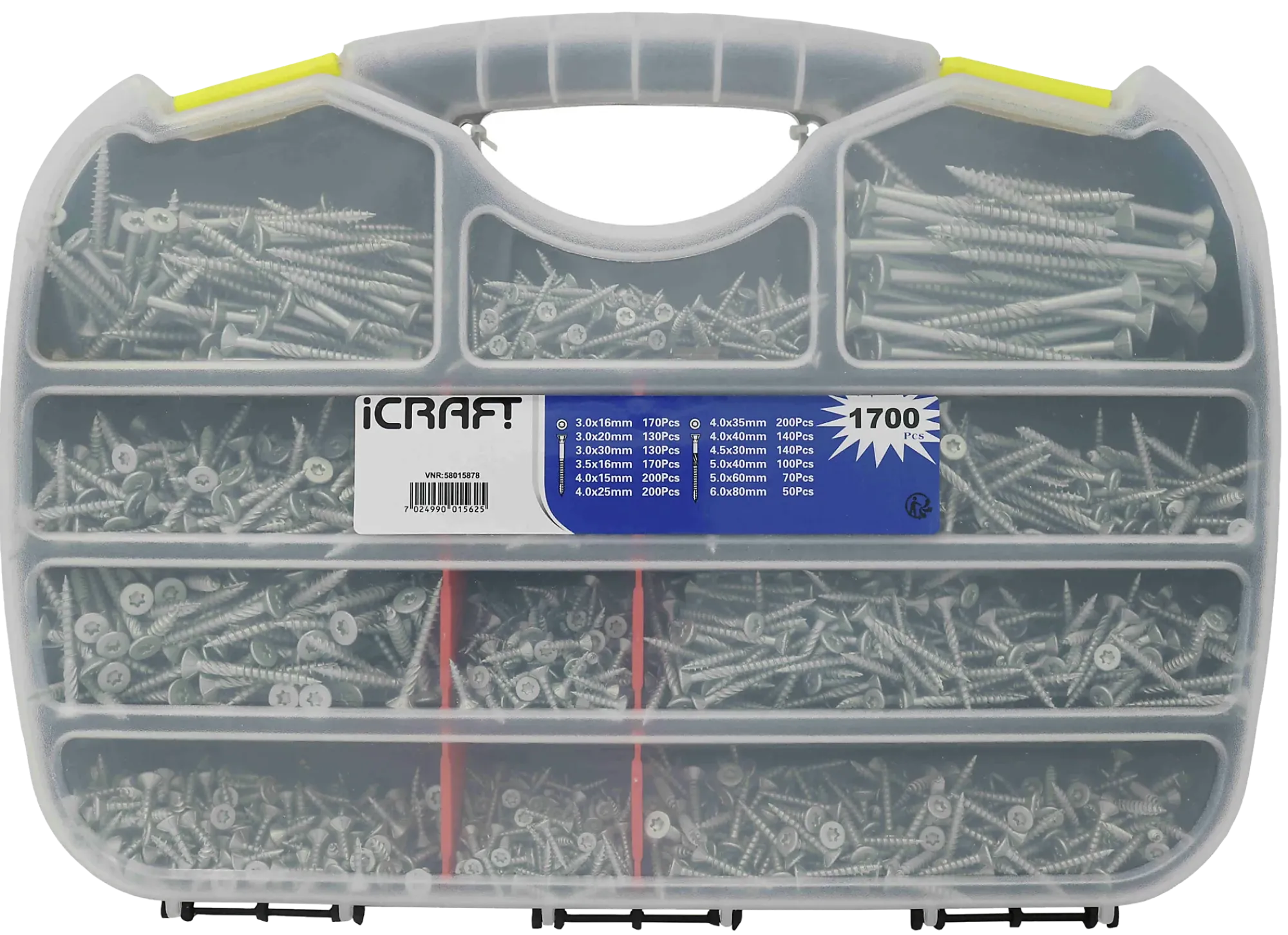 Skruesett 12 dimensjoner SH TX 1700 deler-Icraft Sale