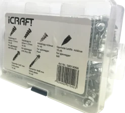 Skruesett for gips 60 deler-Icraft Discount