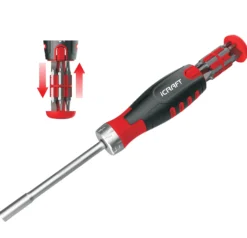 Skrutrekker med skralle med 12 bits-Icraft New