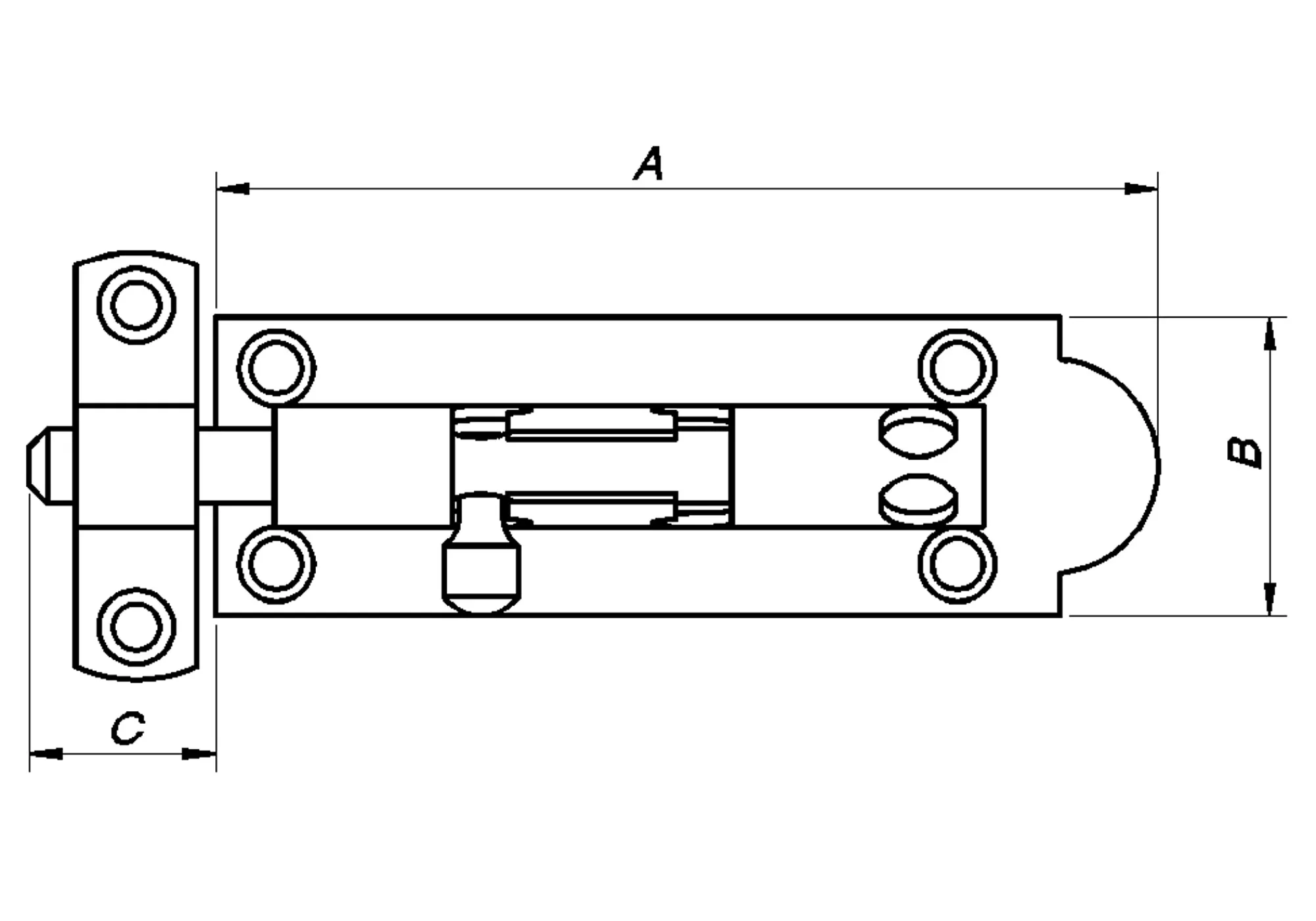 SKÅTE 5111 105MM-Pn Beslag Clearance