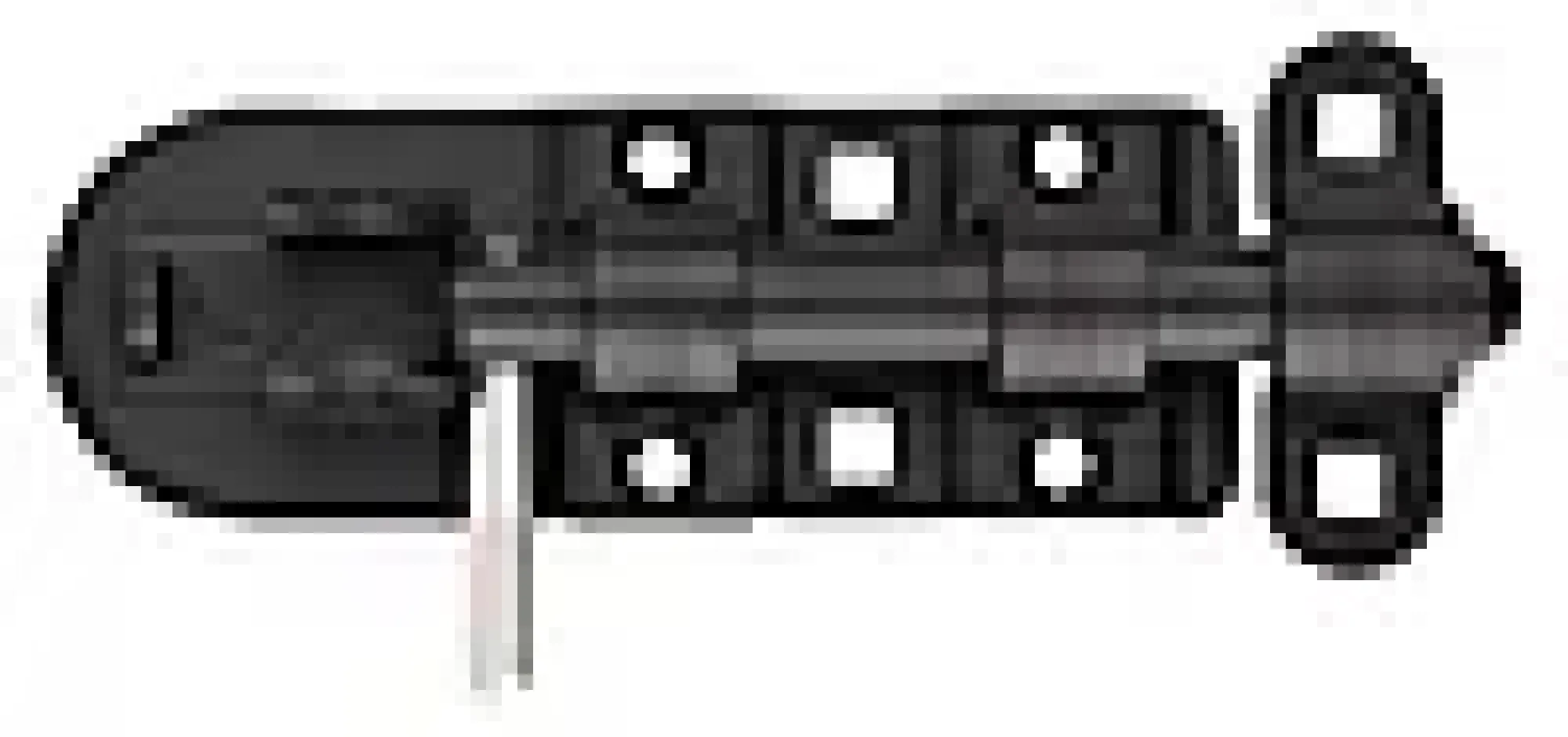 SKÅTE TIL LÅS BOLT 132MM FINSTRUKTUR SVART RUSTFRI A4 GREP-Pn Beslag