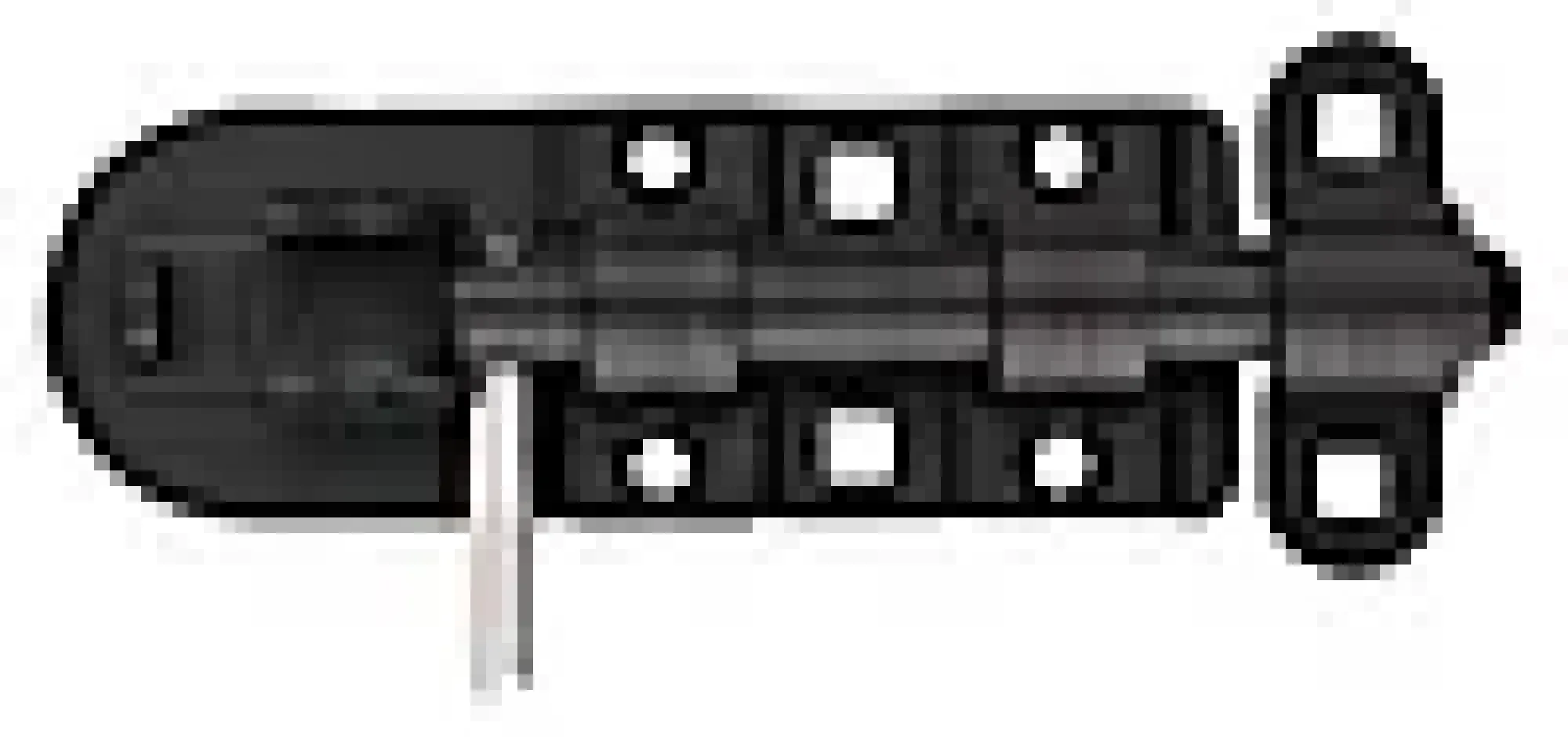 SKÅTE TIL LÅS BOLT 132MM FINSTRUKTUR SVART RUSTFRI A4 GREP-Pn Beslag