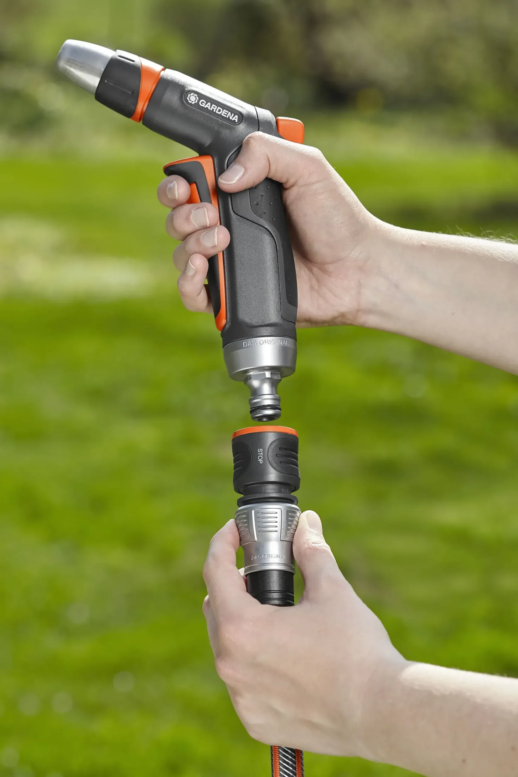 Slangekobling premium med vannstopp 1/2"-5/8"-Gardena