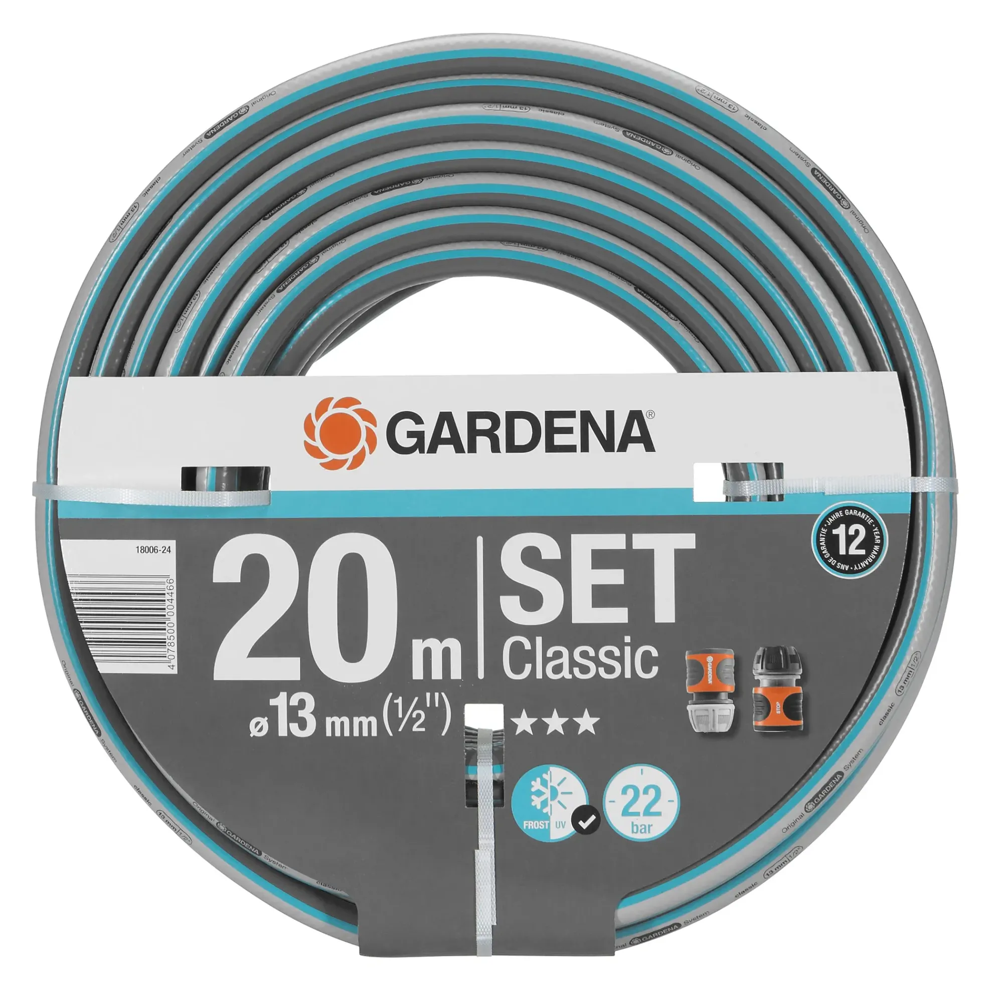 Slange 1/2" med koblinger-Gardena
