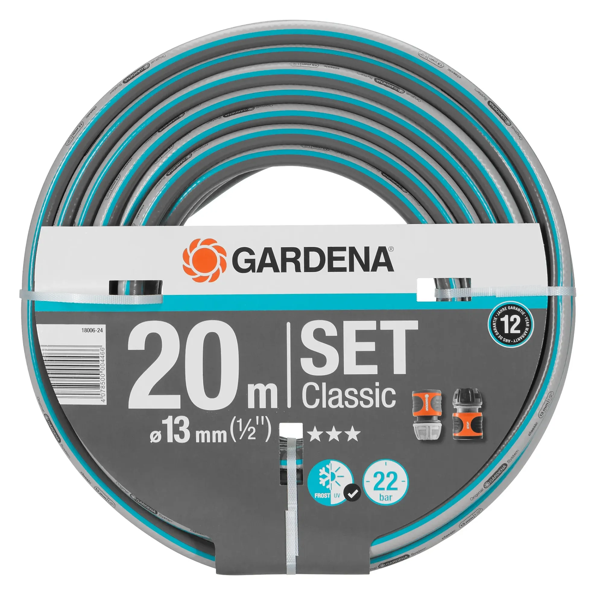 Slange 1/2" med koblinger-Gardena