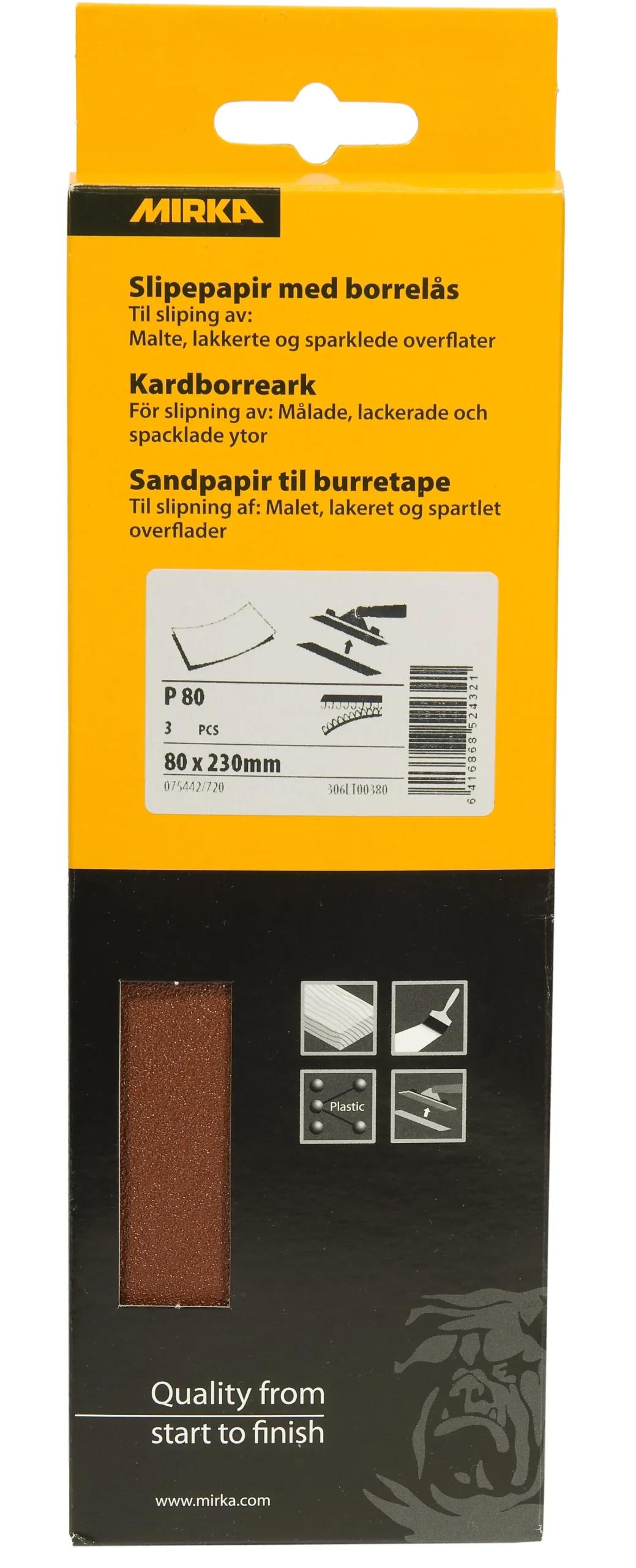 SLIPEPAPIR P80 M/BORRELÅS-Jordan Best