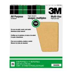 Slipepapir P150 23x28cm 25stk-3m Discount