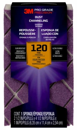 Slipesvamp Pro Grade 120 korning fin 11,4x6,35x2,5cm-3m Best
