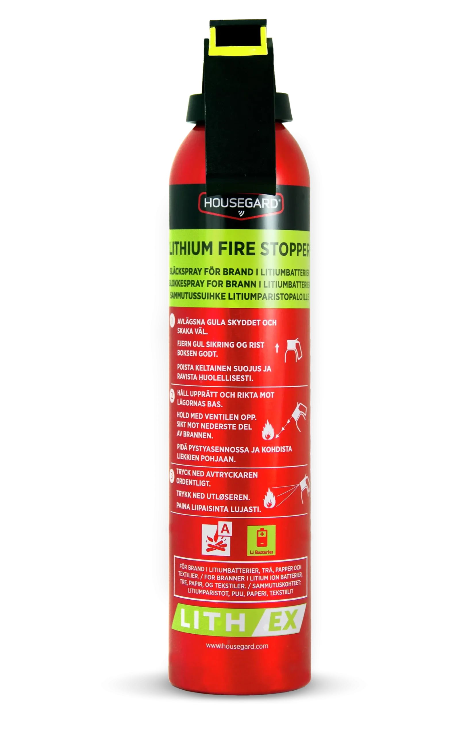 Slukkespray Litiumbatteribrann 500ml-Housegard Best