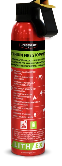 Slukkespray Litiumbatteribrann 500ml-Housegard Best
