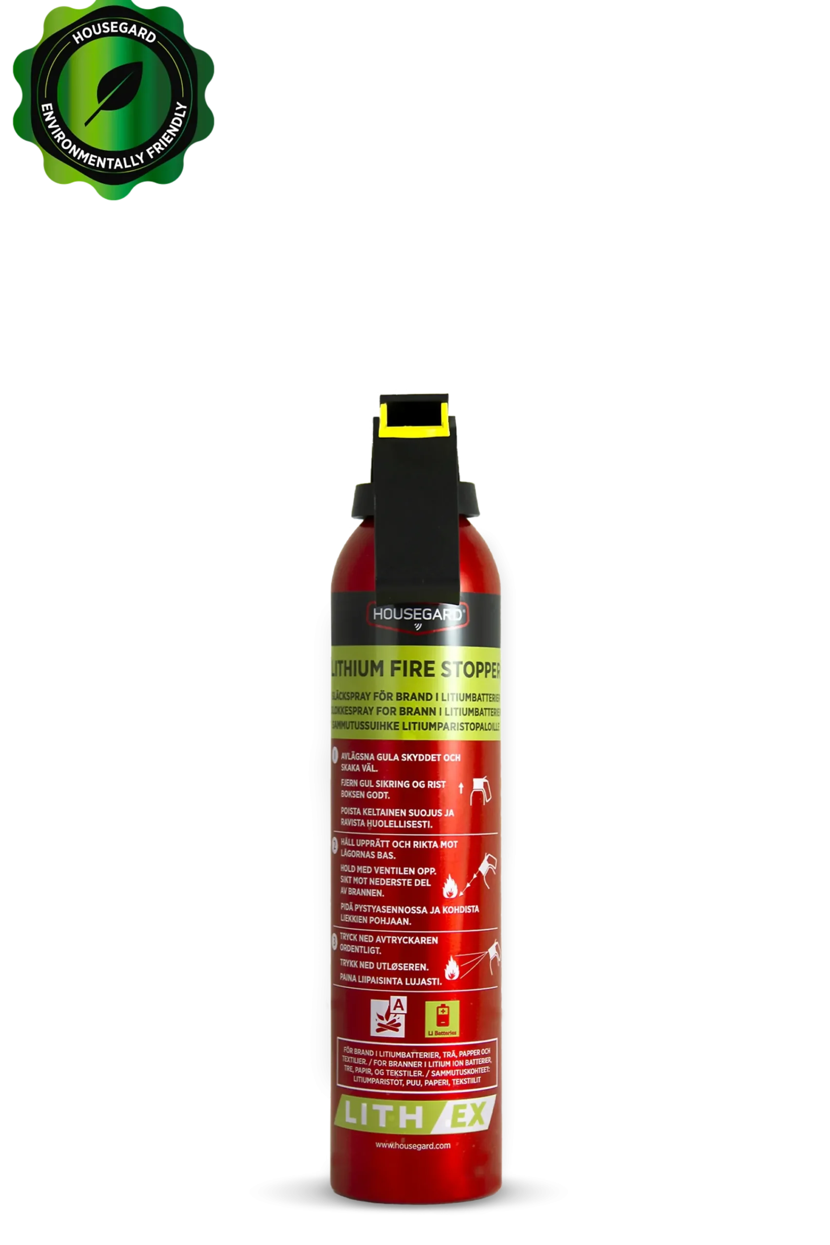 Slukkespray Litiumbatteribrann 500ml-Housegard Best