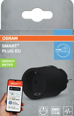 Smart Plugg wifi matter Innendørs Sort-Osram