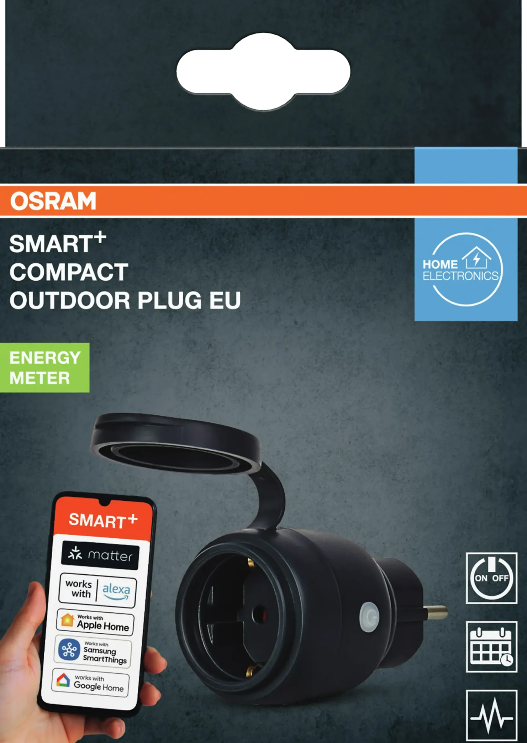 Smart Plugg wifi matter Utendørs Sort-Osram New