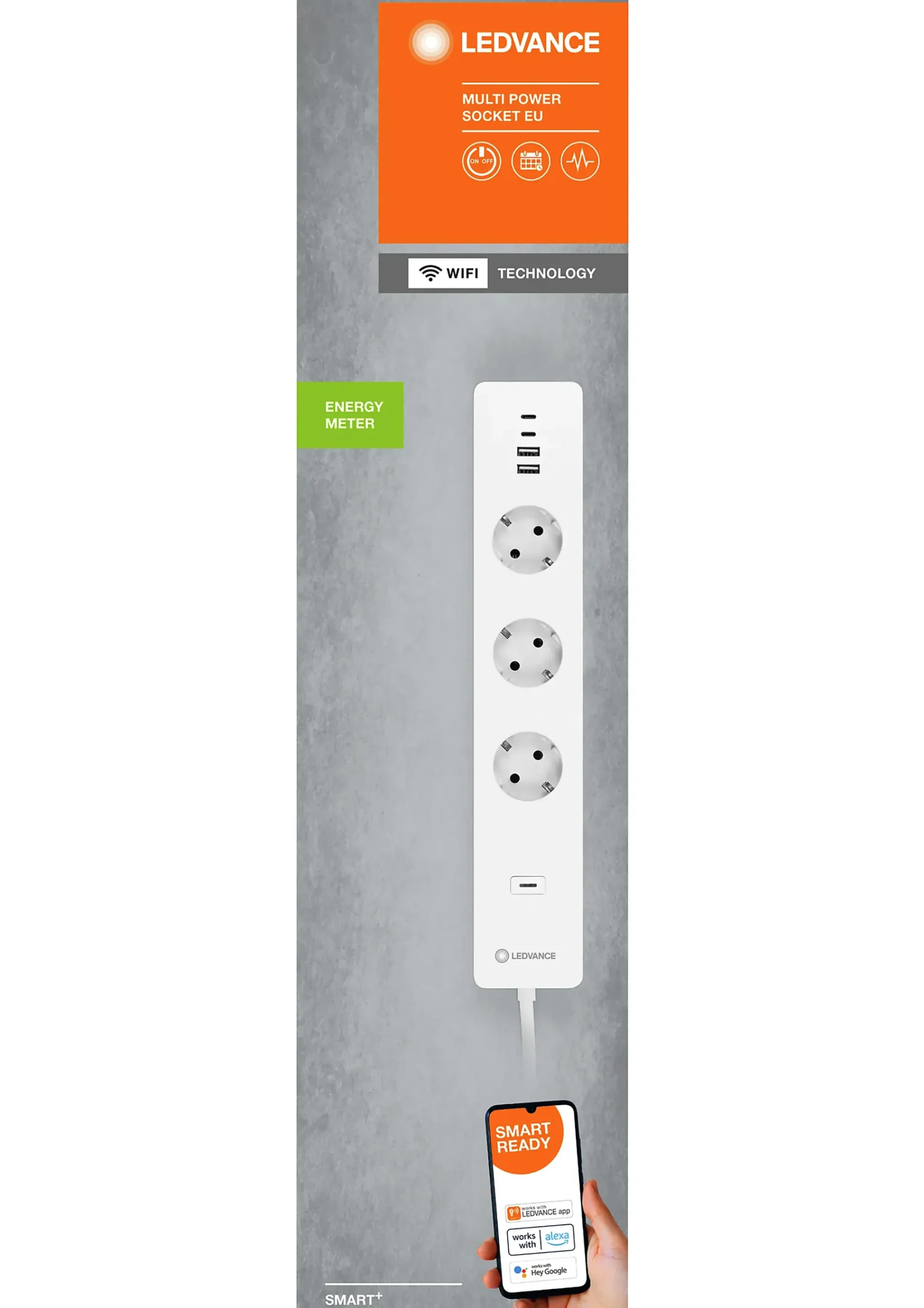 Smart wifi multi power socket 16A-Ledvance Discount