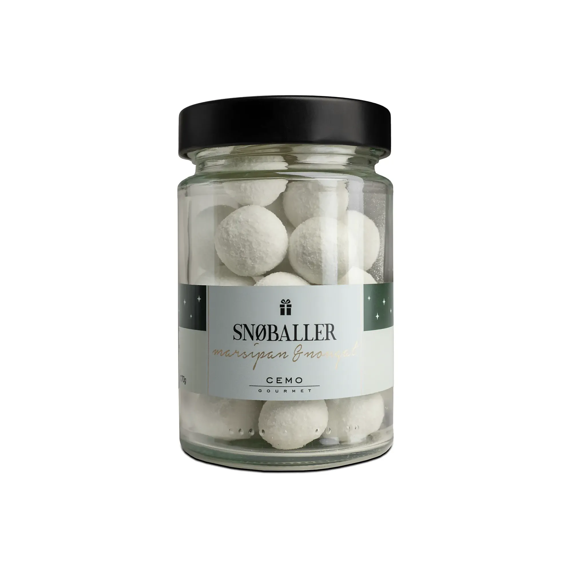 Snøballer 170g Marsipan- og nougatkuler-Cemo gourmet Outlet