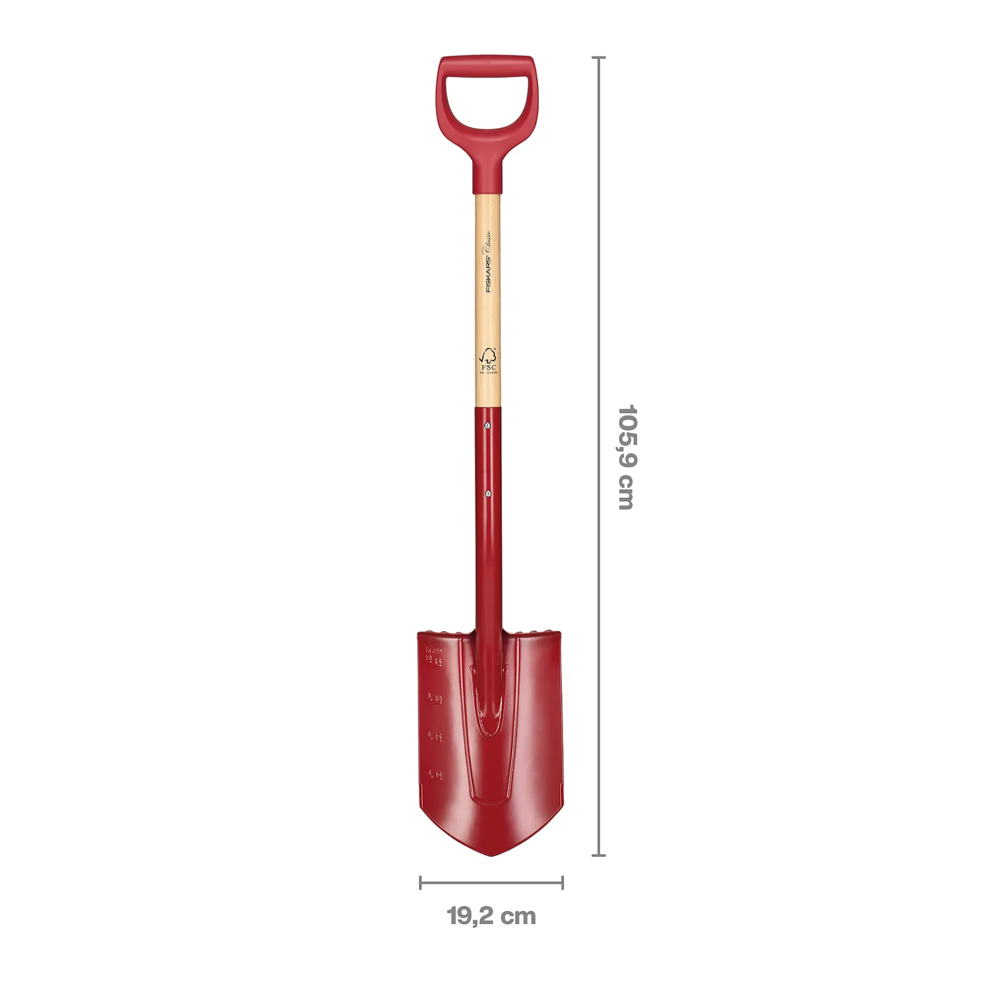 Spade spiss Classic FSC-Fiskars Hot