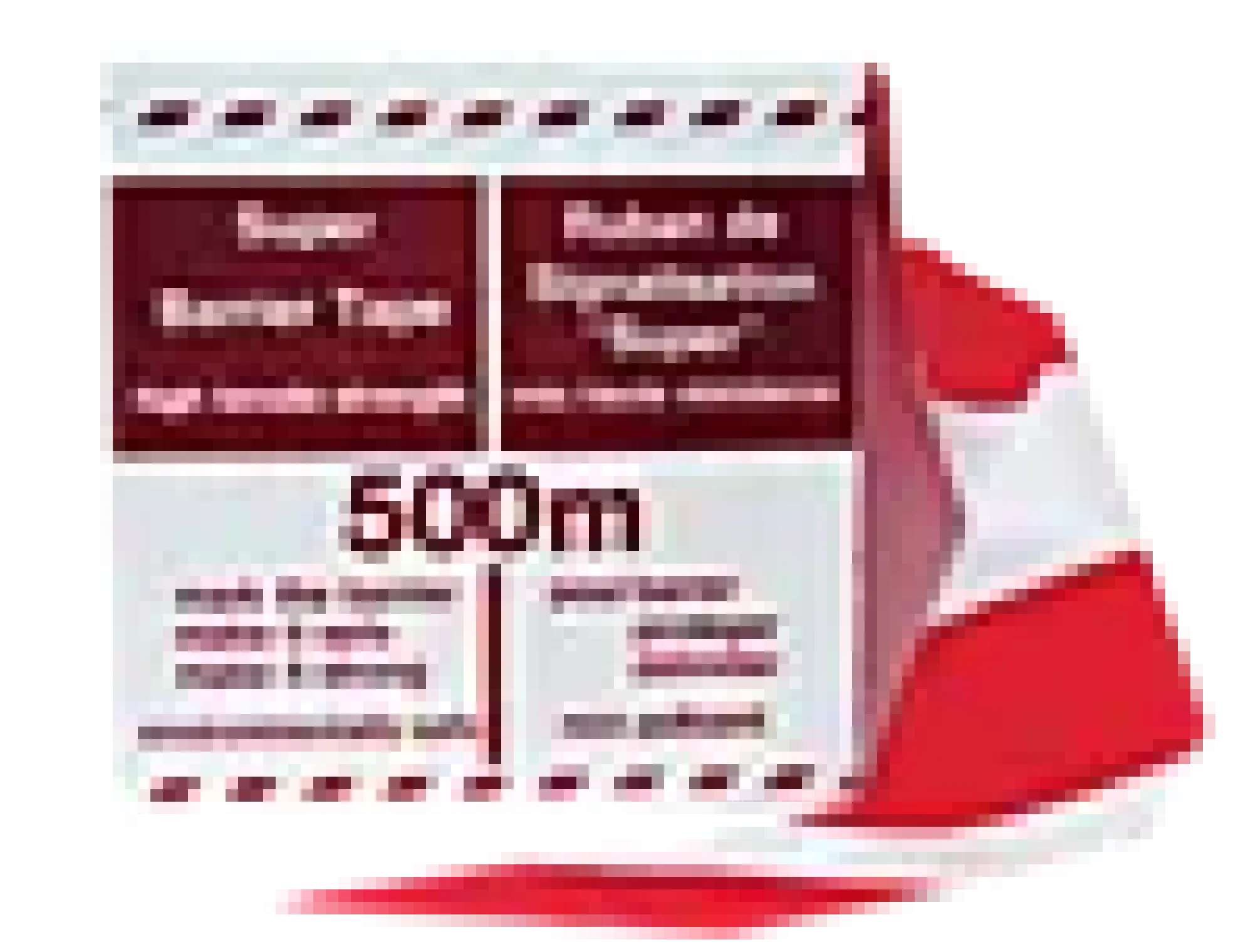 Sperrebånd 80mmx500m-Forenede plast Clearance