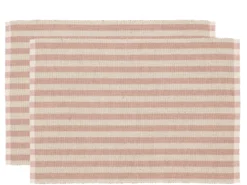 Spisebrikke Statement Stripe Rose 33x48cm 2stk-Södahl New