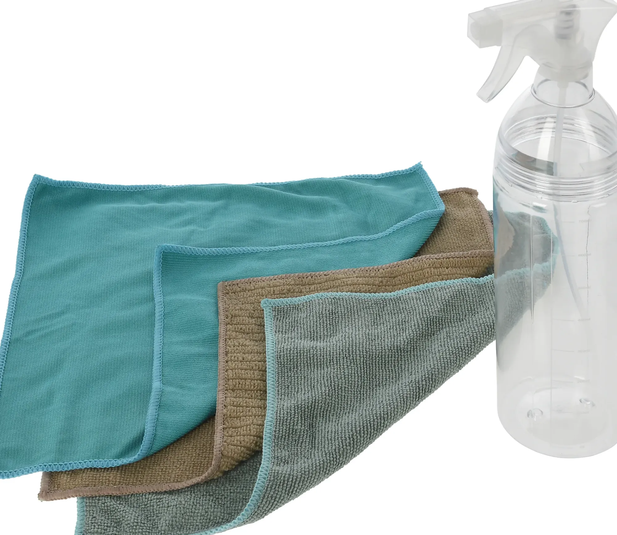 Sprayflaske 750 ml med 3 mikrofiberkluter-Ki Outlet
