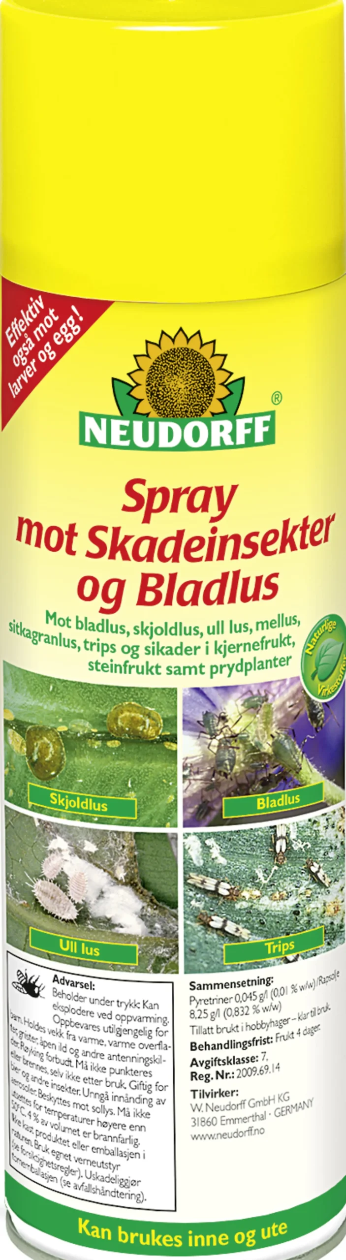 Spray mot skadeinsekter og bladlus 400ml-Neudorff Outlet