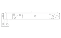 Stabelhengsel 2232 300mm-Pn Beslag Outlet