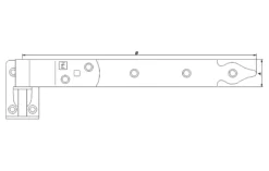 Stabelhengsel 2233 400mm-Pn Beslag Sale