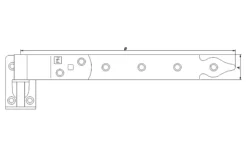 Stabelhengsel PN 2234 500mm-Pn Beslag Outlet