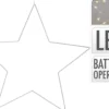 Star 30cm ledlys Silver med timer-Ki Hot