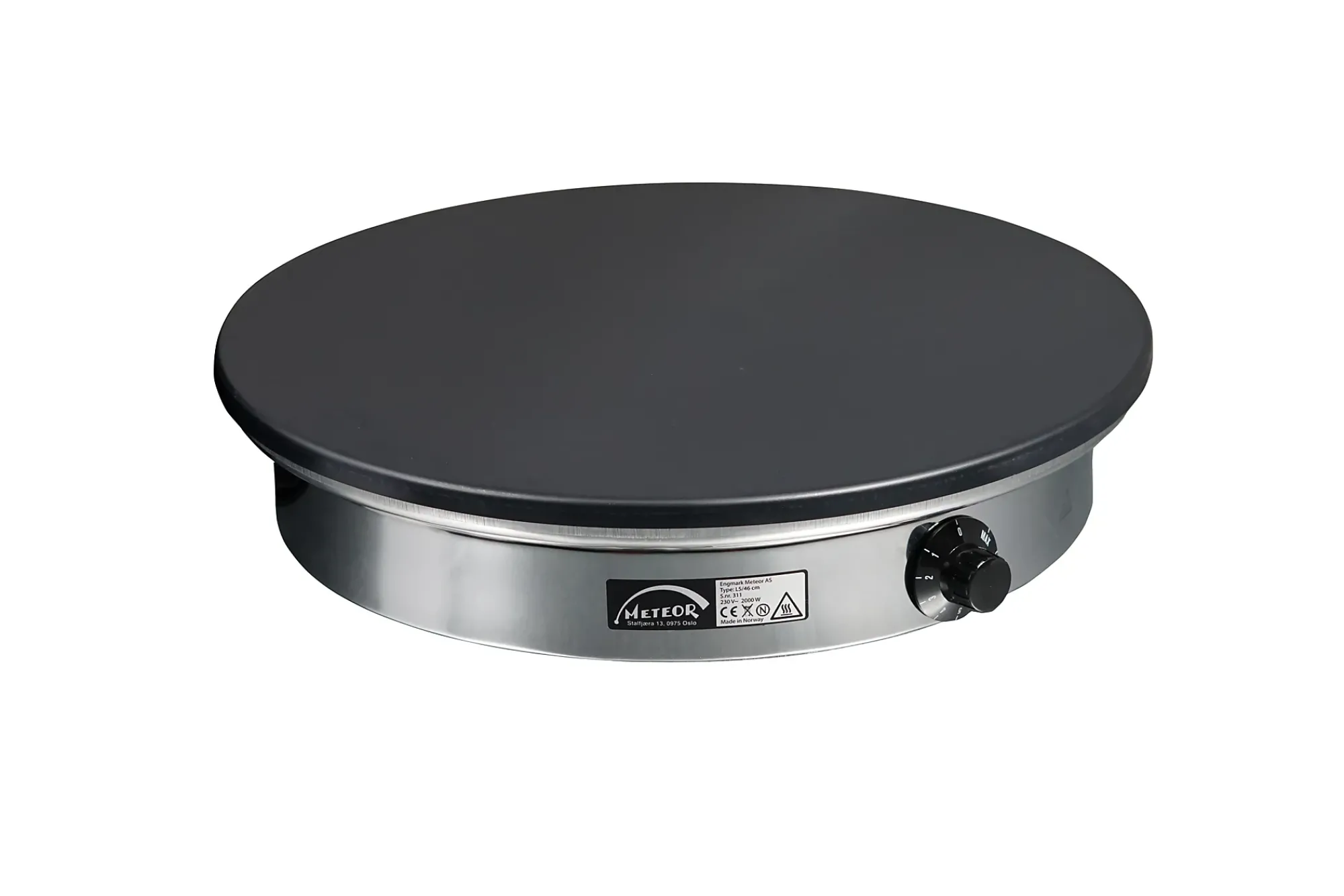 Steketakke uten kant 46cm 2000w-Meteor Online