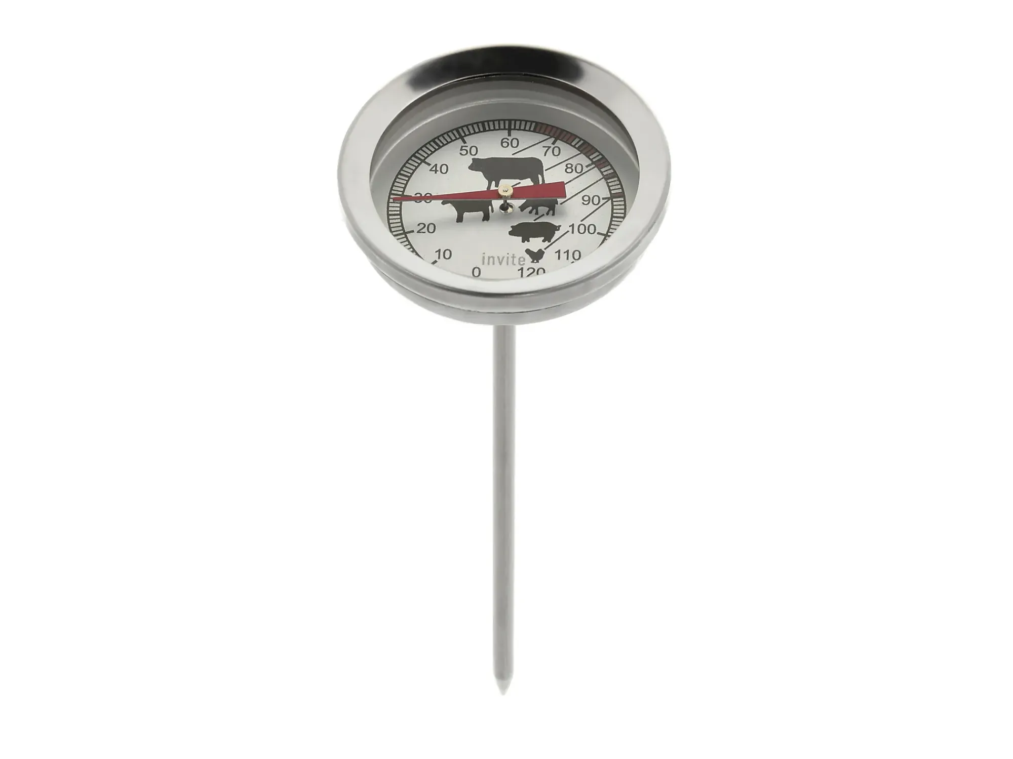 Steketermometer Metall Rustfritt-Invite Outlet