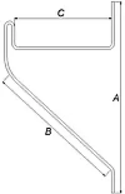 Stigeholder 6091 galvanisert 275mm-Pn Beslag Clearance