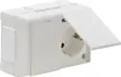 Stikkontakt Dobbel Ip44 Med Lokk-Gelia Outlet