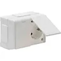Stikkontakt Dobbel Ip44 Med Lokk-Gelia Outlet