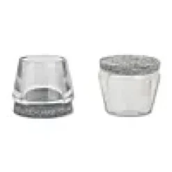 Stolbenhylse m/filt for glatte gulv og tepper transparent 22-26mm-Fix O Moll Clearance