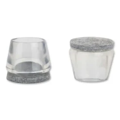 Stolbenhylse m/filt for glatte gulv og tepper transparent 22-26mm-Fix O Moll Clearance
