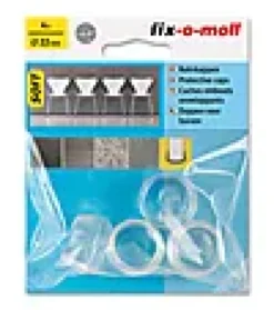 Stolbenhylse soft for glatte gulv og tepper transparent 22mm-Fix O Moll Online
