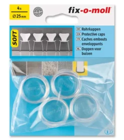 Stolbenhylse soft for glatte gulv og tepper transparent 25mm-Fix O Moll Online