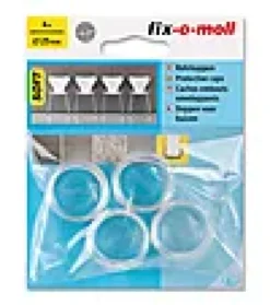 Stolbenhylse soft for glatte gulv og tepper transparent 25mm-Fix O Moll Online