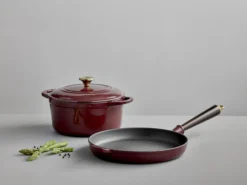 Støpejernspanne Emaljert 28cm Ember Maroon-Invite Hot