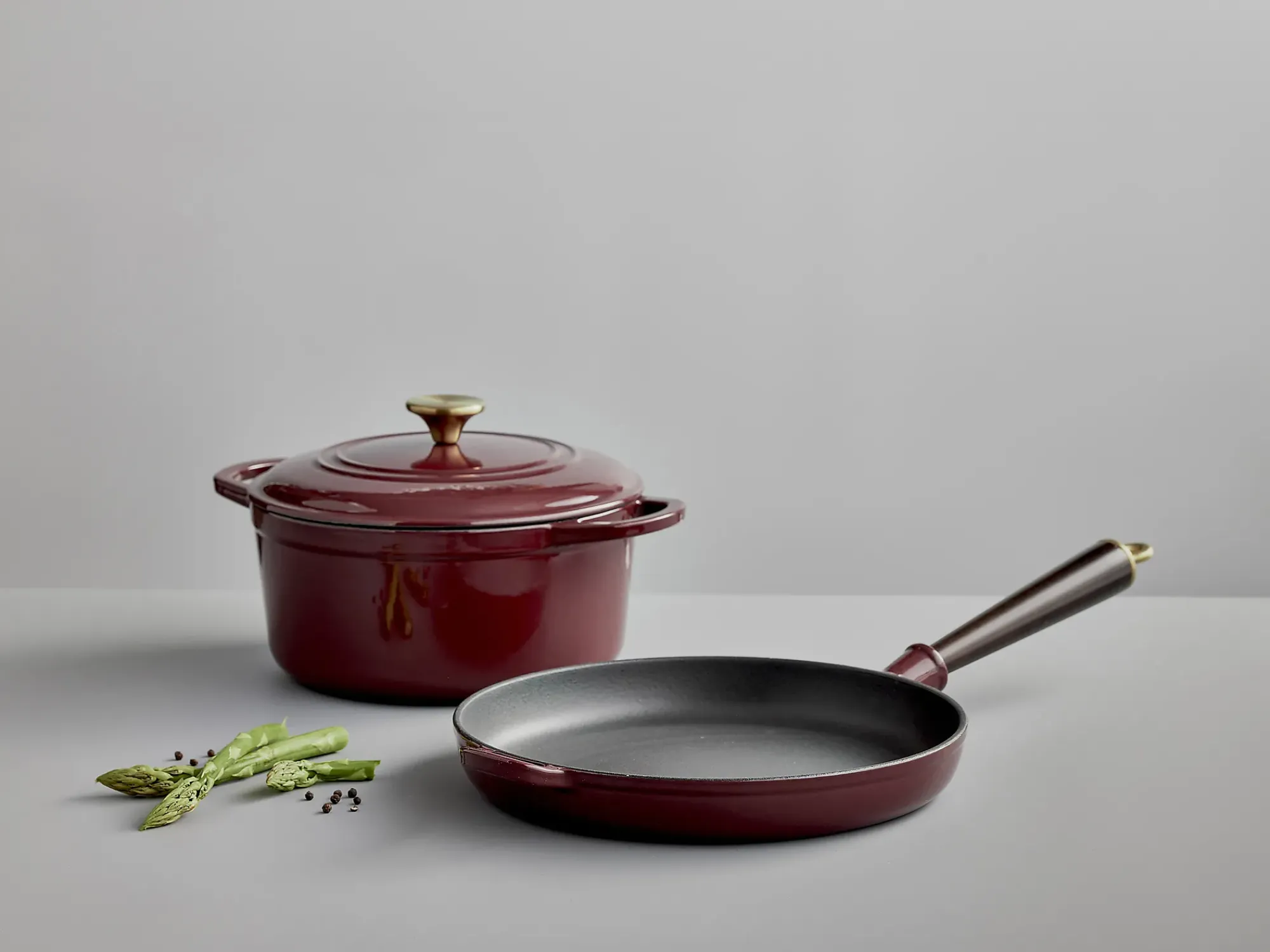 Støpejernspanne Emaljert 28cm Ember Maroon-Invite Hot