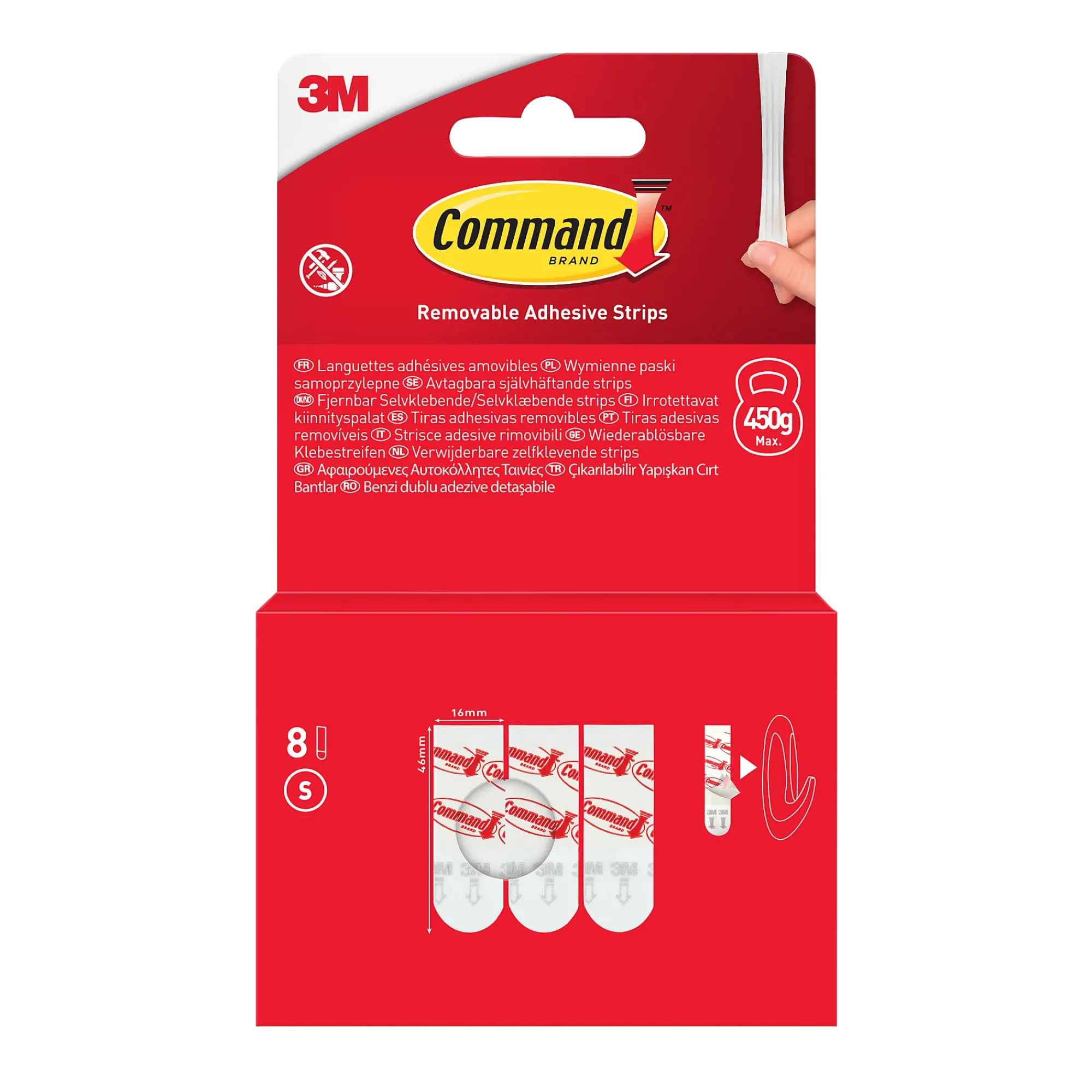 Strips for generell bruk liten 8 strips-Command Hot