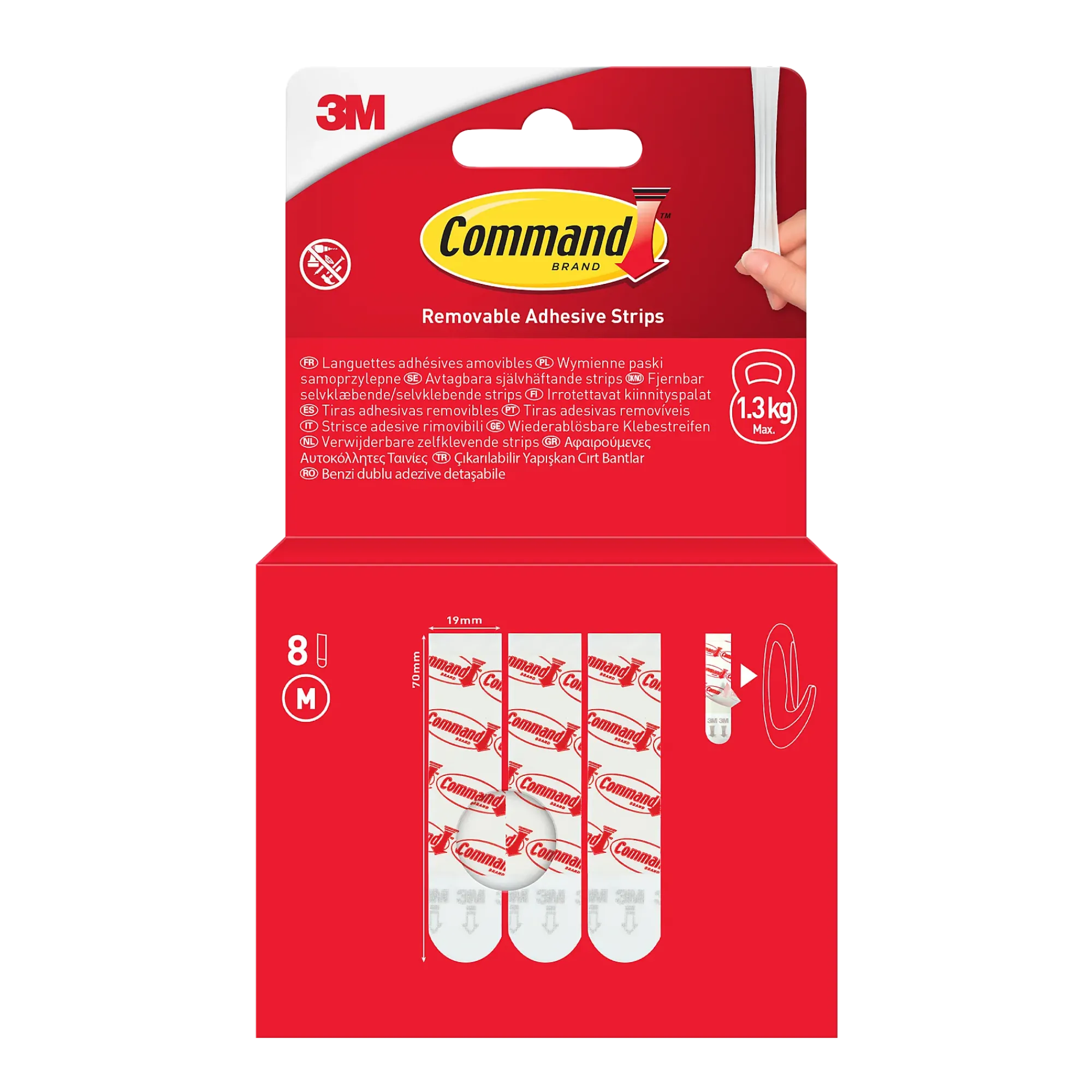 Strips for generell bruk medium 8 strips-Command Clearance