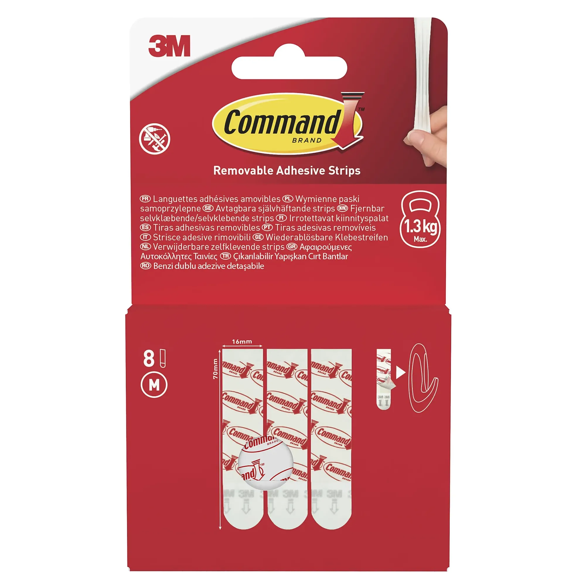Strips for generell bruk medium 8 strips-Command Clearance