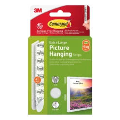 Strips for oppheng av bilder ekstra stor 4 par/8 strips-Command Best