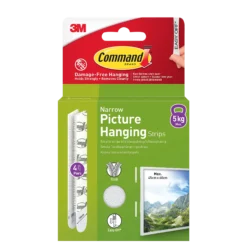 Strips for oppheng av bilder smal 4 par/8 strips-Command Hot