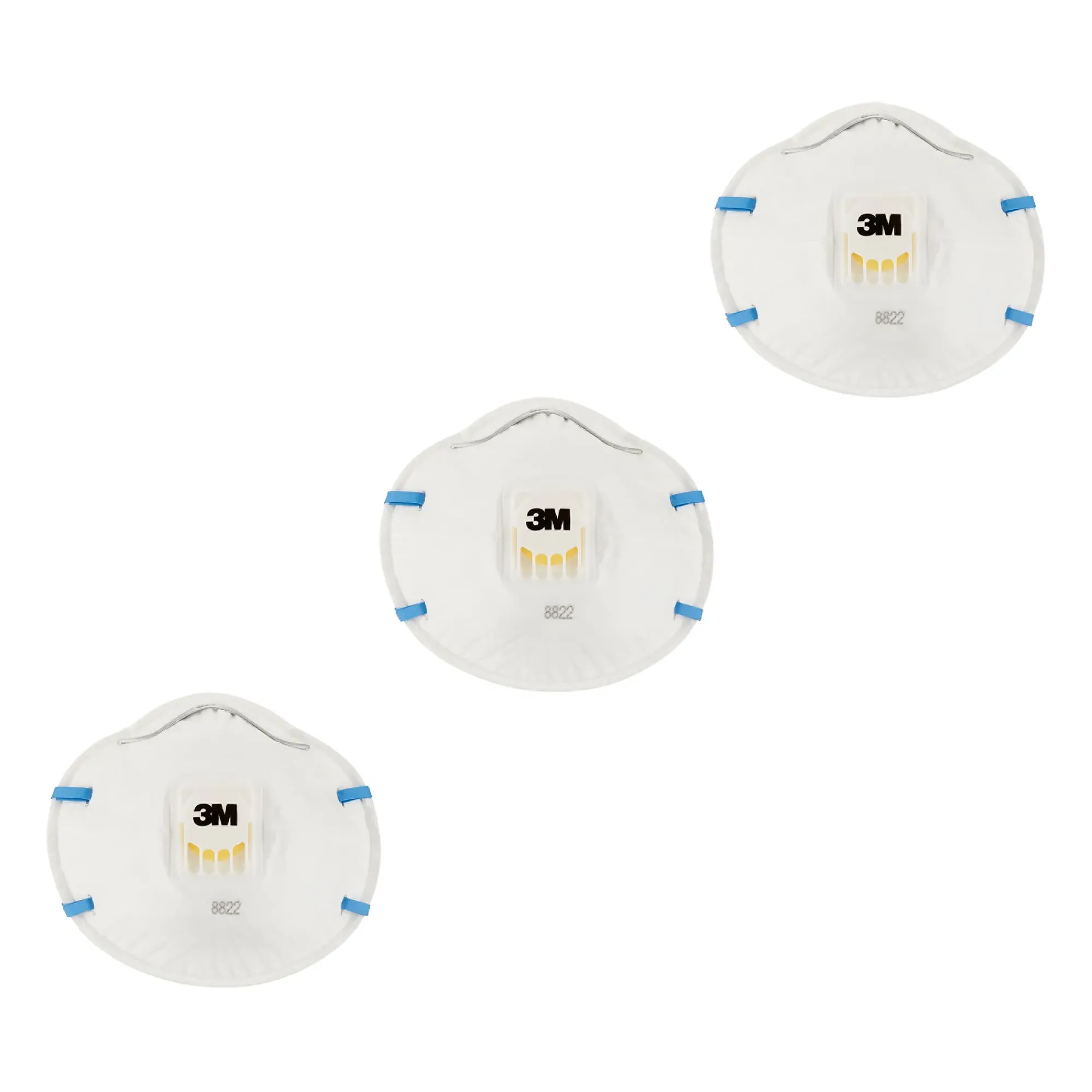 Støvmaske 8822 FFP2 med ventil 3stk-3m Outlet