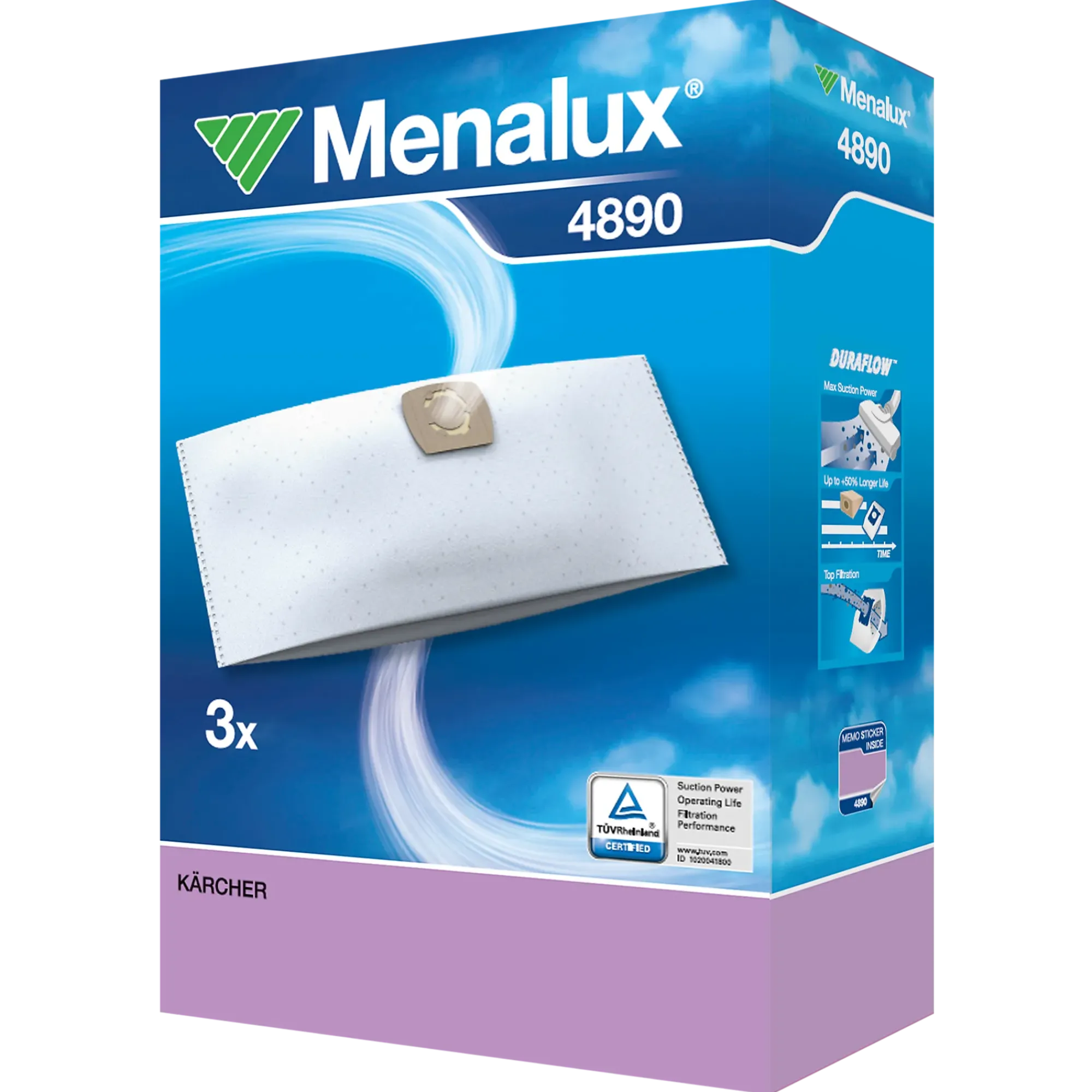 STØVSUGERPOSER 4890DURAFLOW A3-Menalux Online